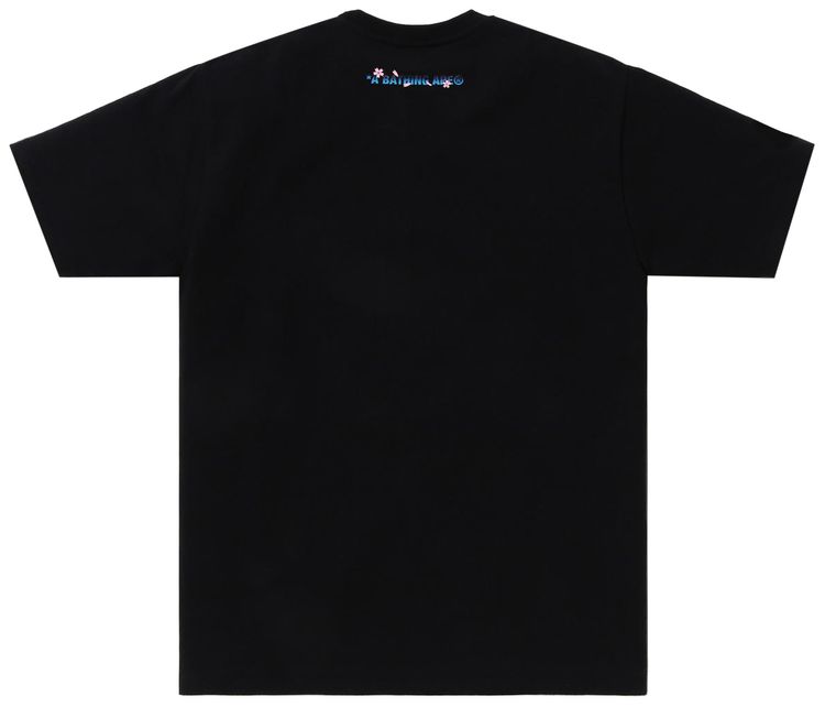 BAPE Sakura Photo Ape Head Tee Black