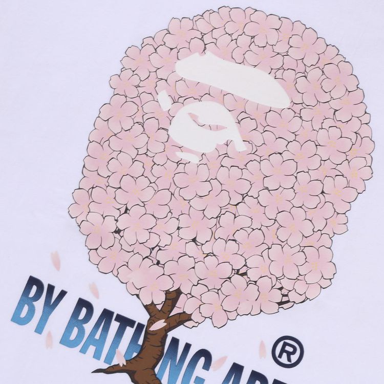 BAPE Sakura By Bathing Ape Tee 1 White