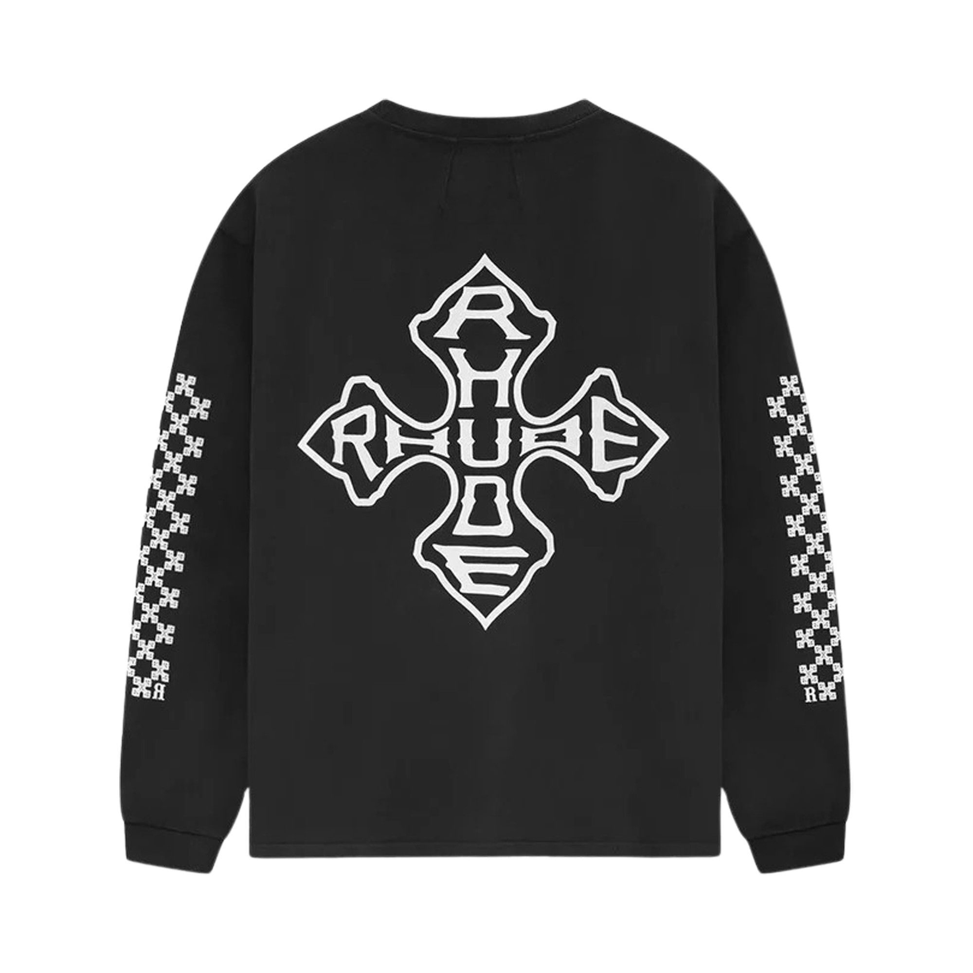 【関税込み】Rhude ブラック Cross 長袖Tシャツ Buy Rhude Cross Long-Sleeve Tee 'Vintage Black