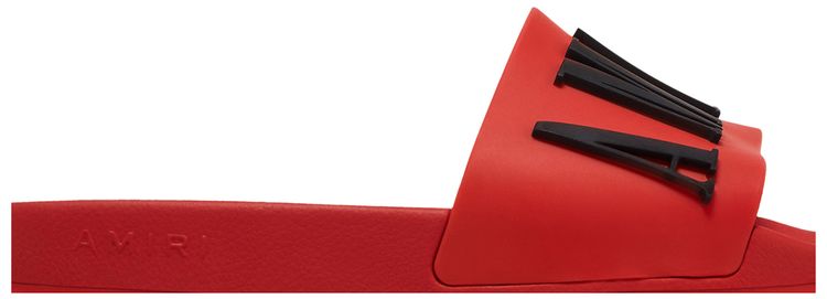 Amiri Rubber Classic Logo Pool Slide Red