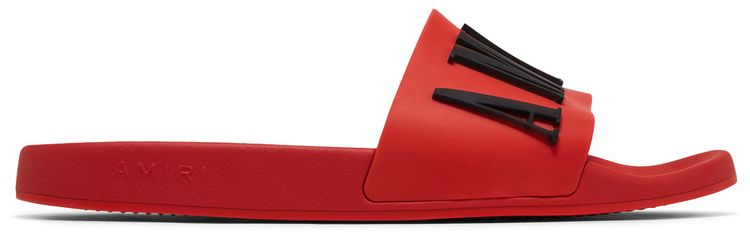 Amiri Rubber Classic Logo Pool Slide Red