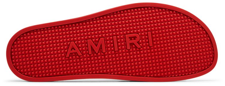 Amiri Rubber Classic Logo Pool Slide Red