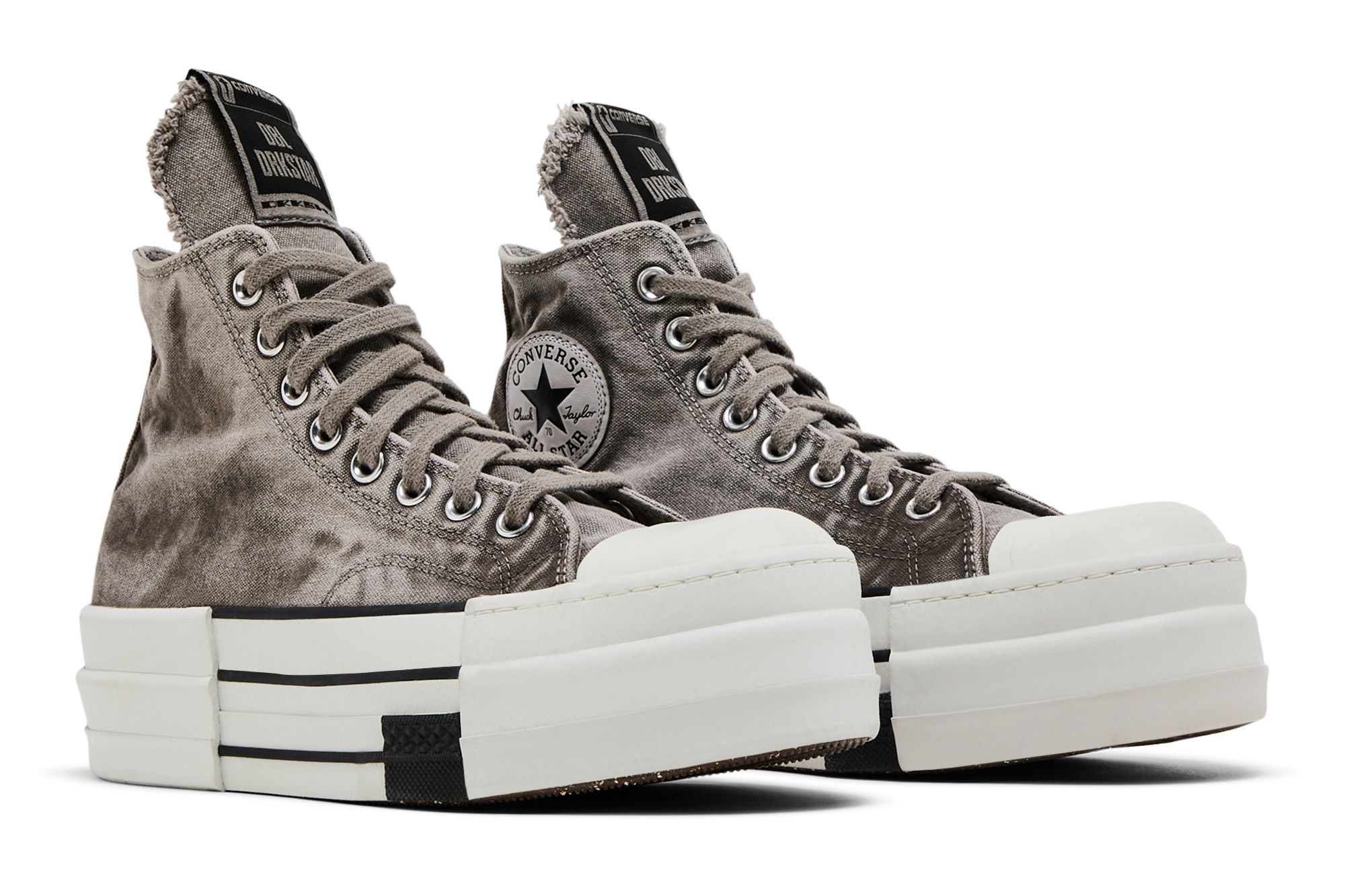 Buy Rick Owens x DRKSHDW DBL DRKSTAR Chuck 70 High 'Washed