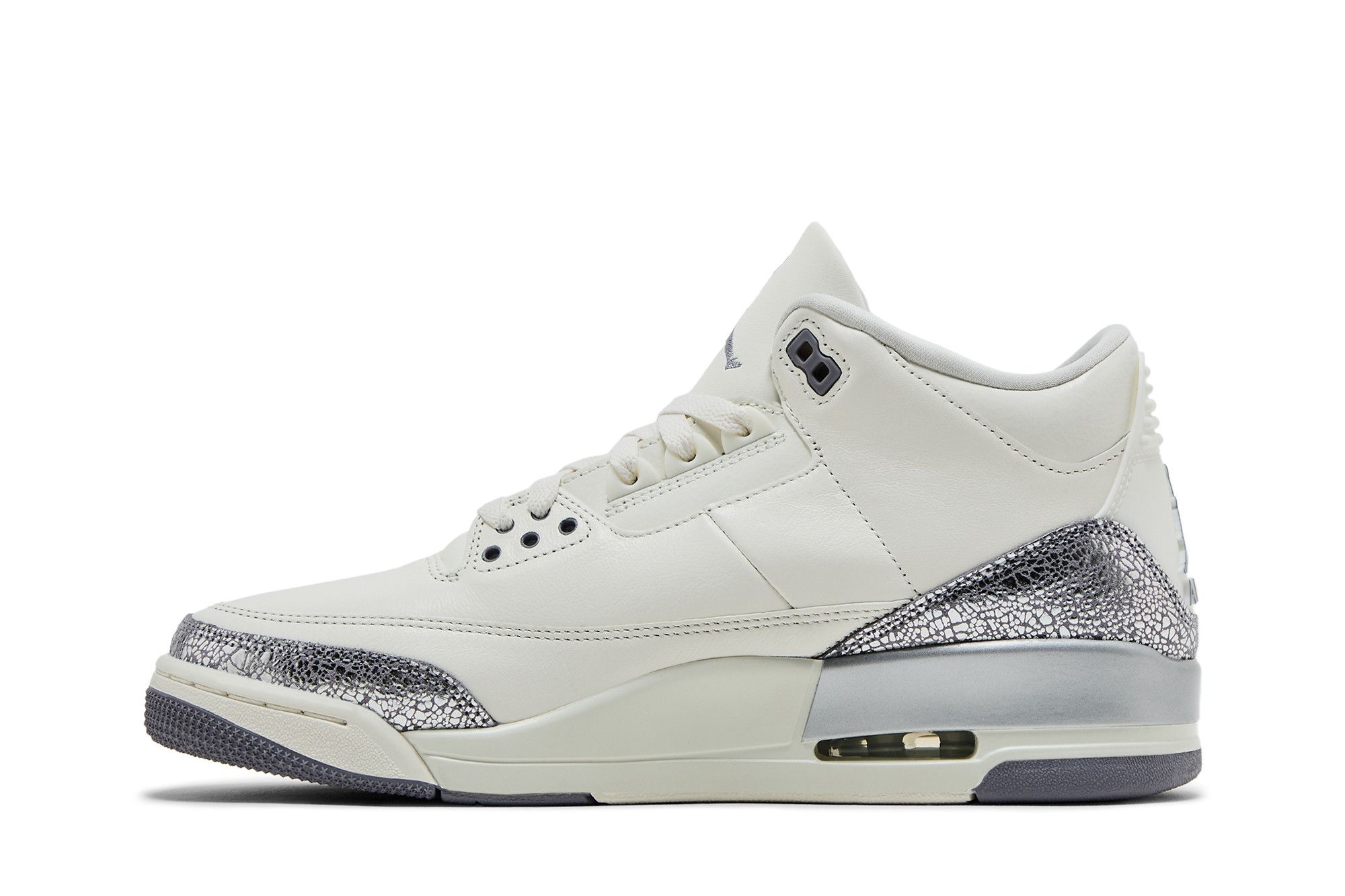 Buy Wmns Air Jordan 3 Retro 'Sail Metallic Silver' - CK9246