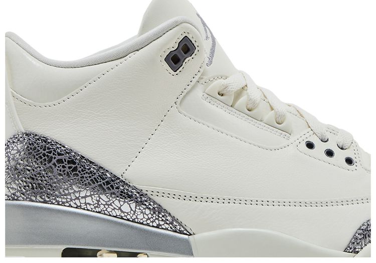 Wmns Air Jordan 3 Retro Sail Metallic Silver
