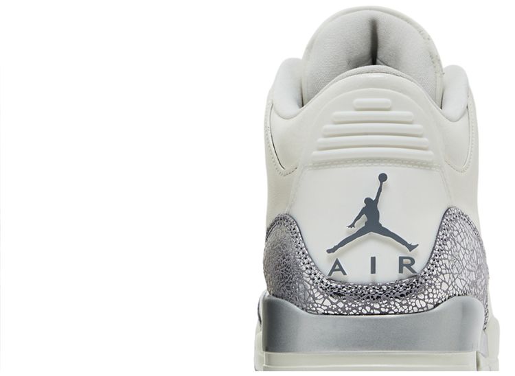 Wmns Air Jordan 3 Retro Sail Metallic Silver