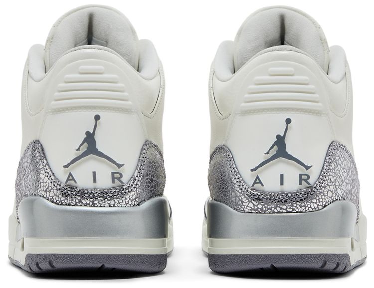 Wmns Air Jordan 3 Retro Sail Metallic Silver