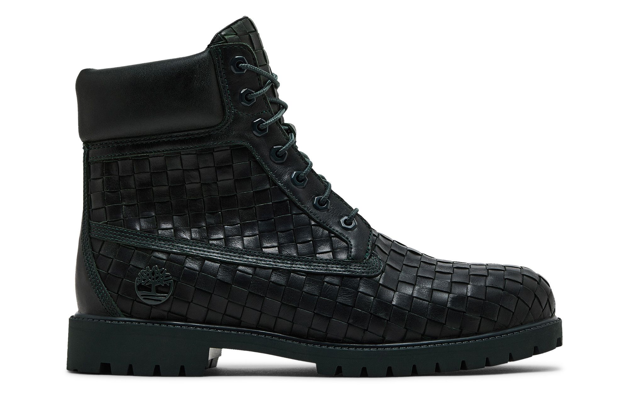 Buy Timberland 6 Inch Premium Boot 'Woven Leather - Dark Green