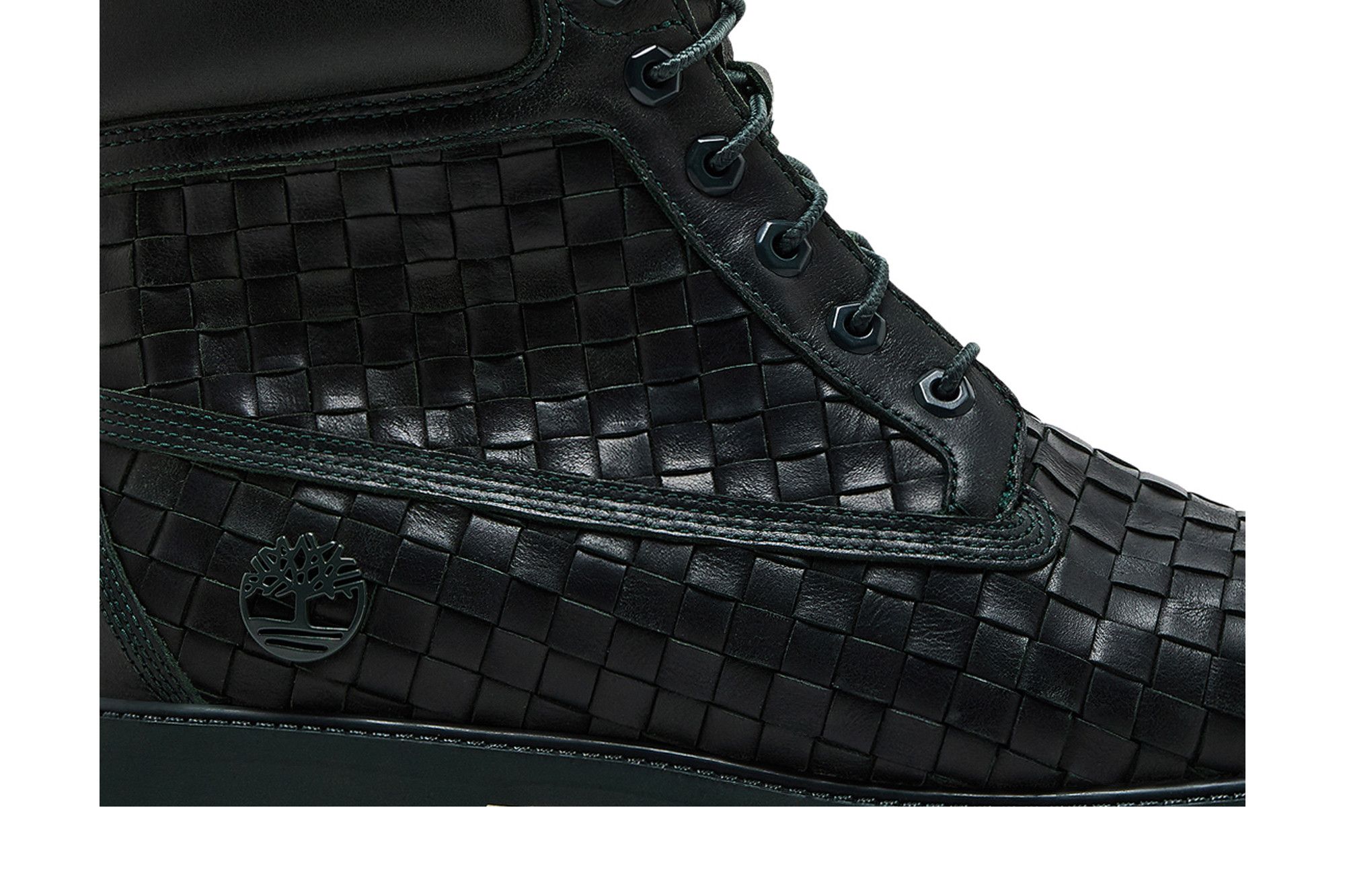 Buy Timberland 6 Inch Premium Boot 'Woven Leather - Dark Green