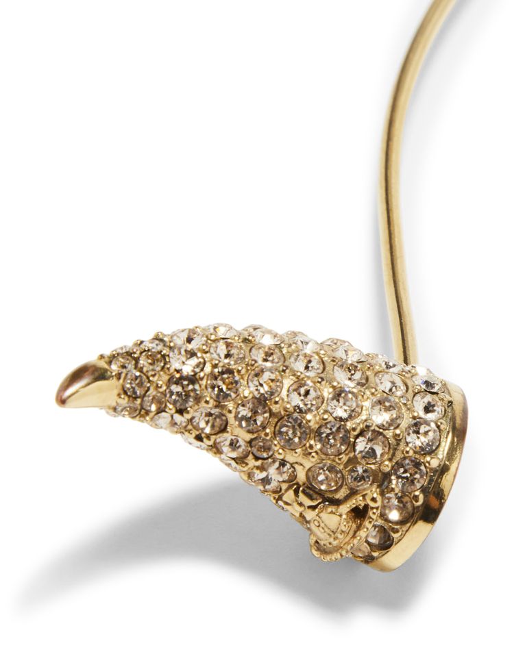 Vivienne Westwood Crystal Horn Tiara Gold