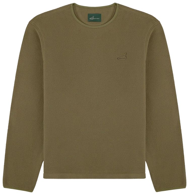 Aime Leon Dore Golf Long Sleeve Fleece Tee Winter Moss