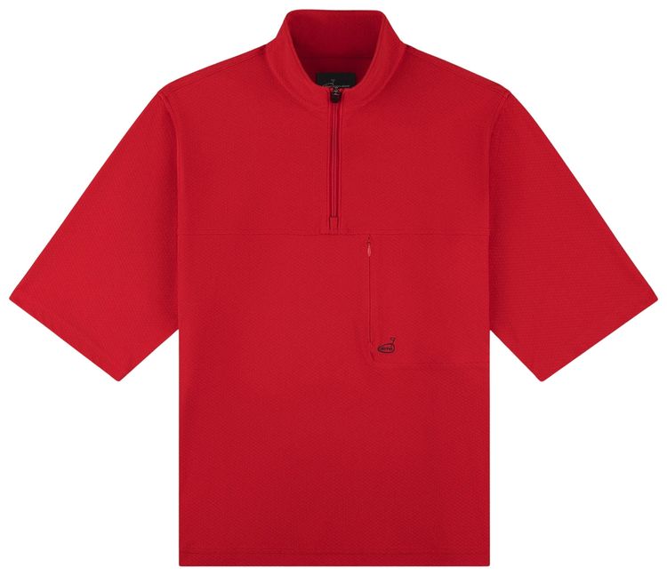 Aime Leon Dore Golf Quarter Zip Pullover Red
