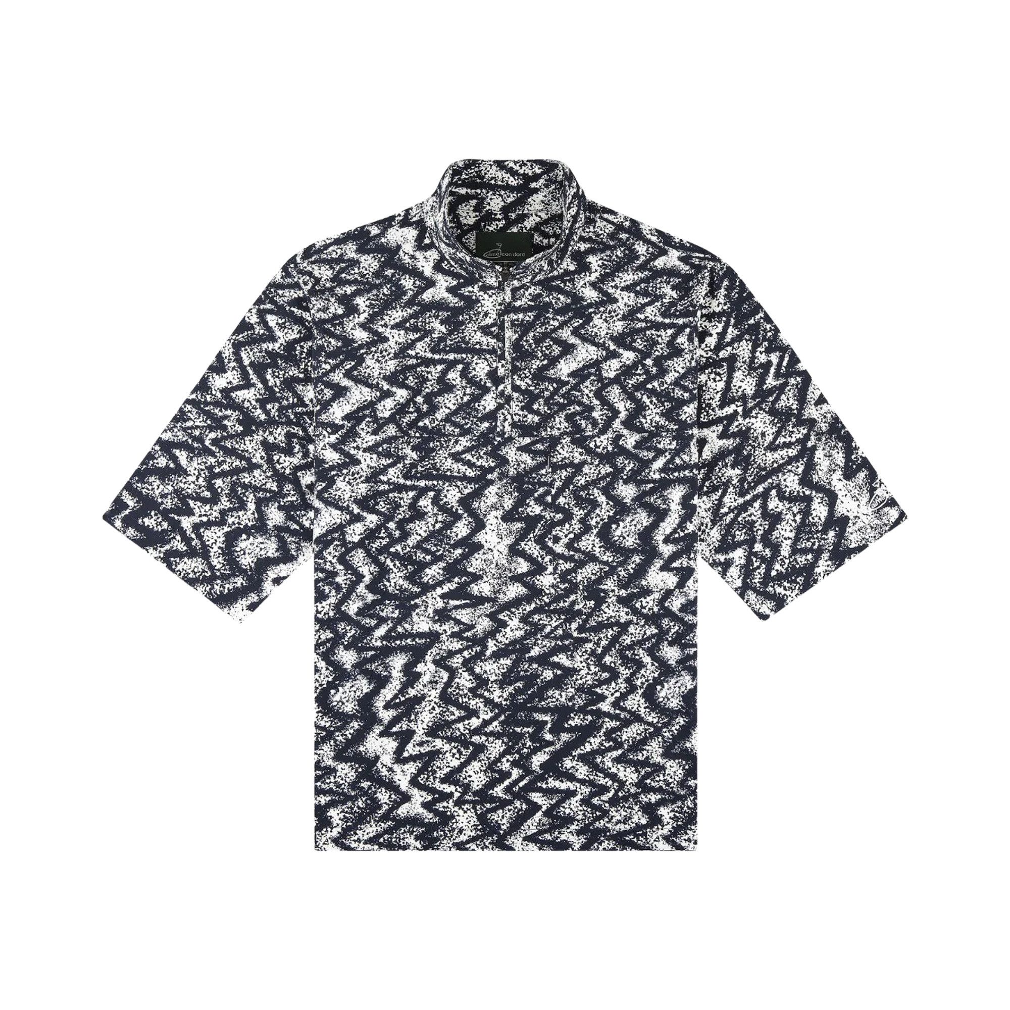 Buy Aimé Leon Dore Golf Patterned Quarter Zip Pullover 'Navy