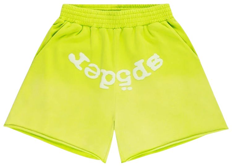 Sp5der Og Web V2 Sweatshort Acid Green
