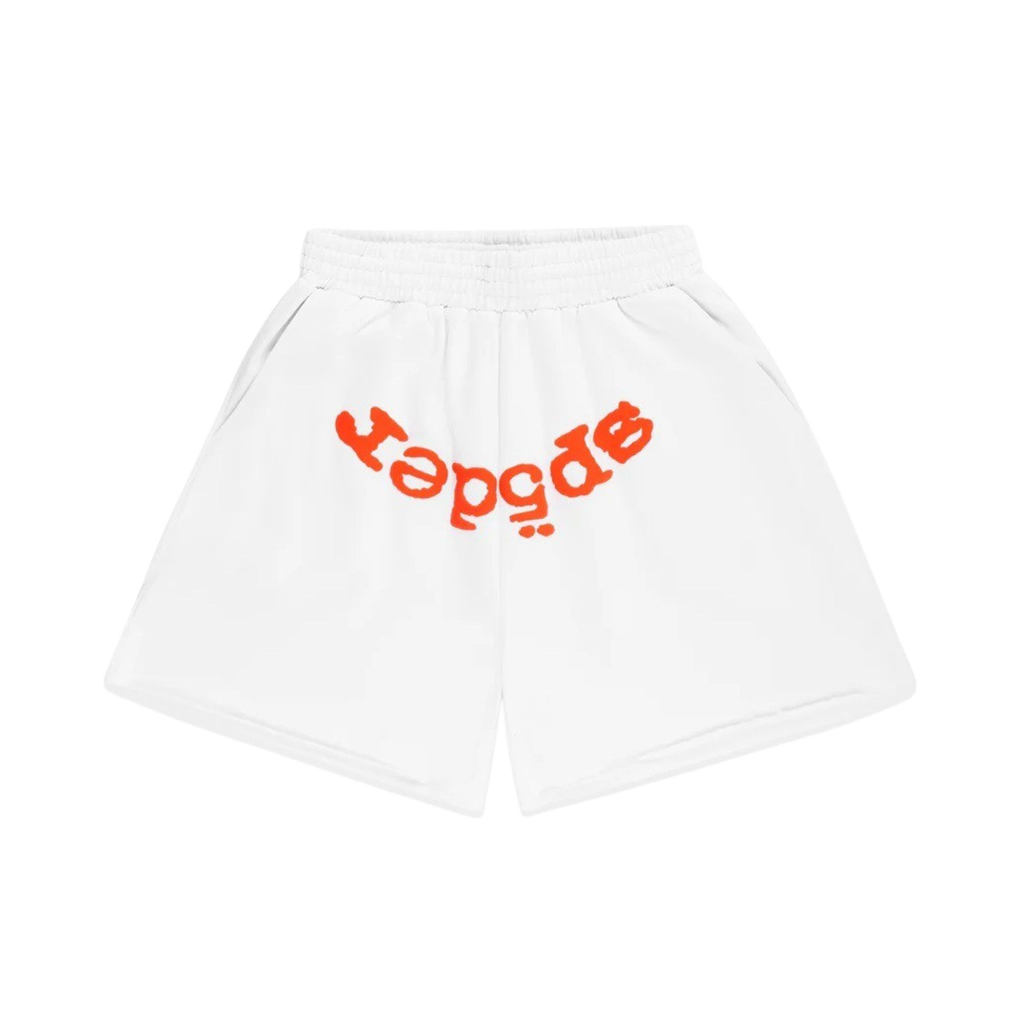 Buy Sp5der Og Web V2 Sweatshort 'White' - SB006SS25WHT | GOAT