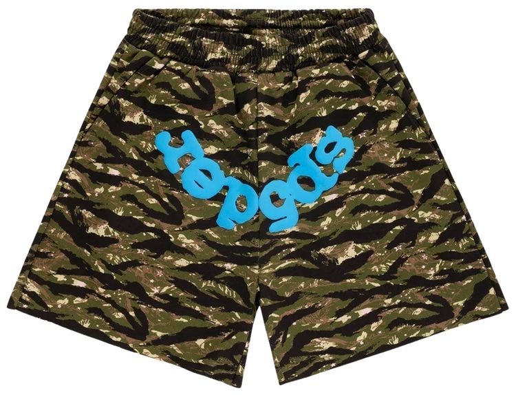 Sp5der Og Web V2 Sweatshort Tiger Camo