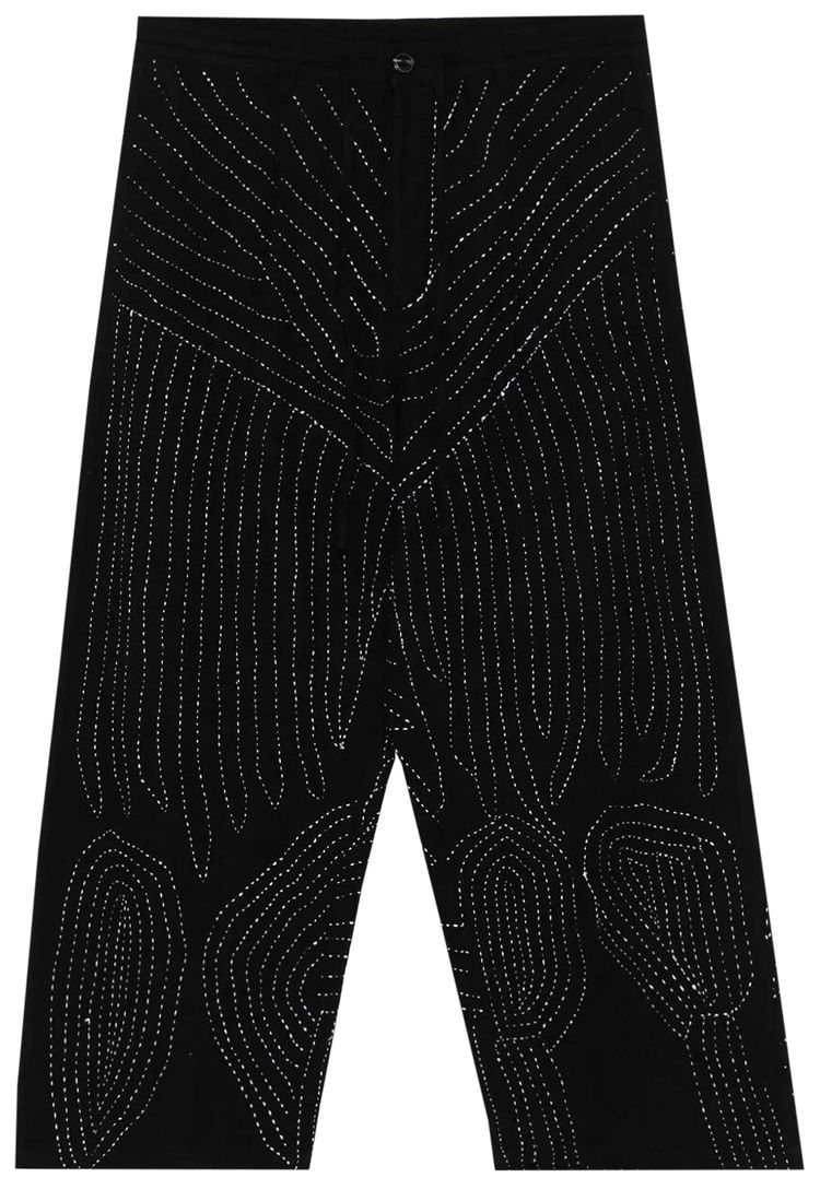 Glass Cypress Anatomical Boro Multipleat Trouser Black