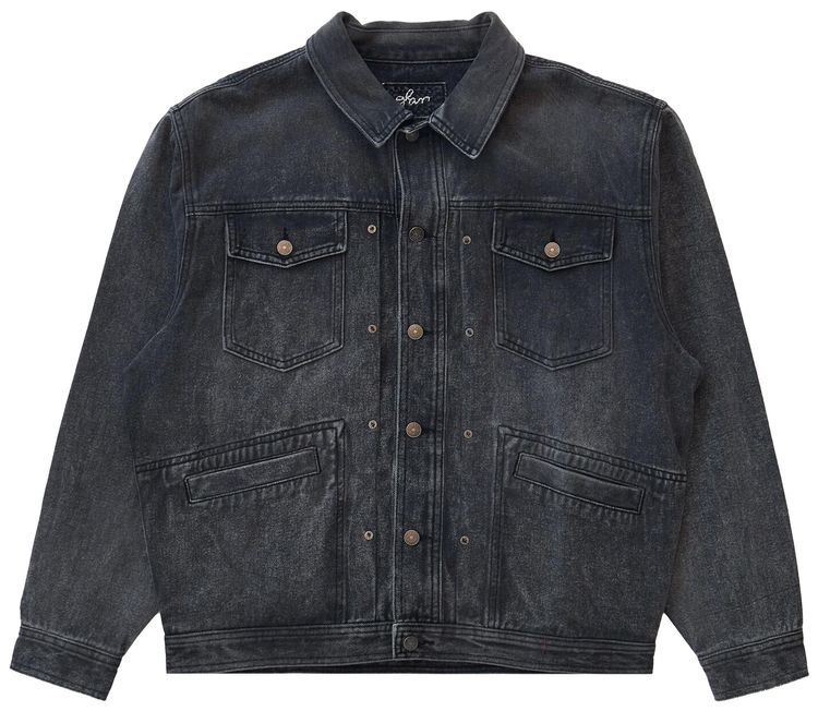 Glass Cypress Denim Jacket Black