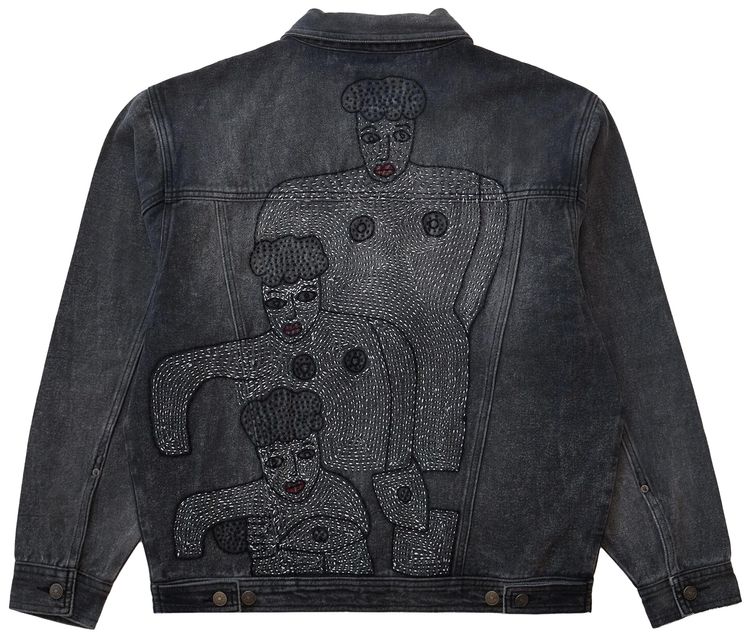 Glass Cypress Denim Jacket Black
