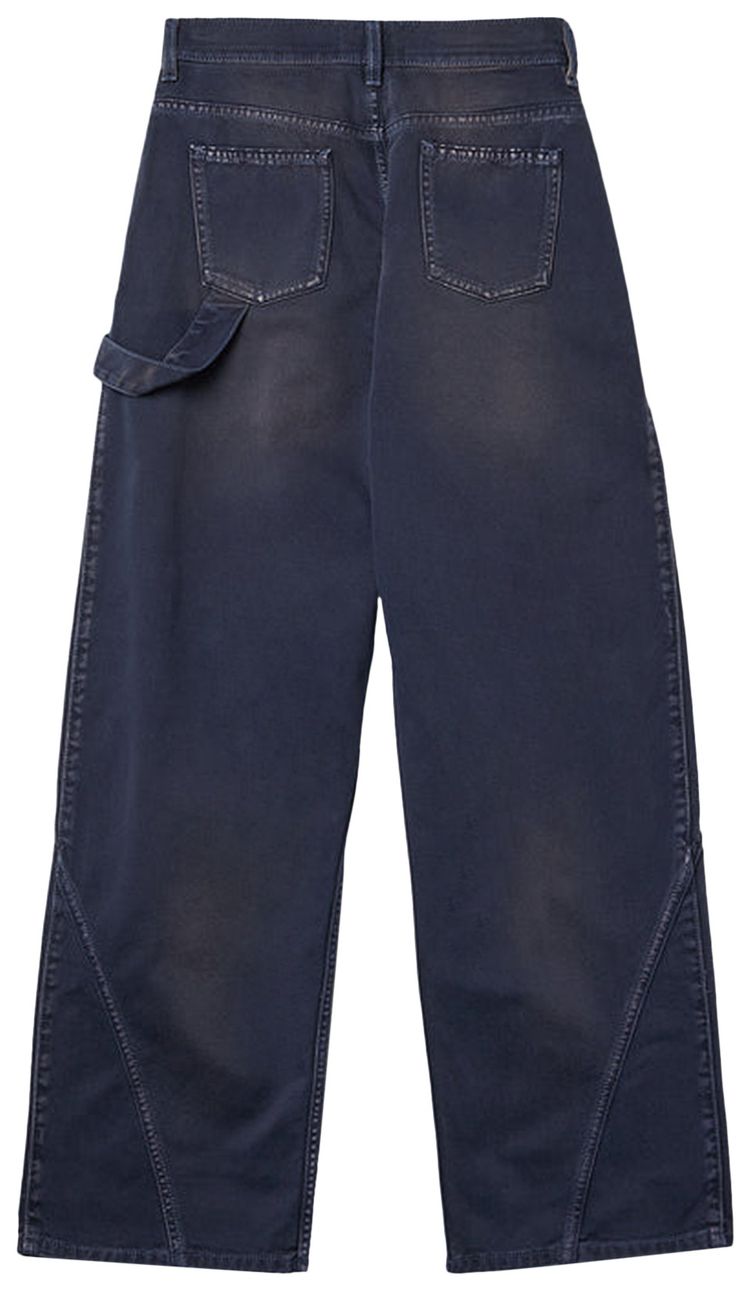 JW Anderson Aged Twisted Workwear Jeans Navy