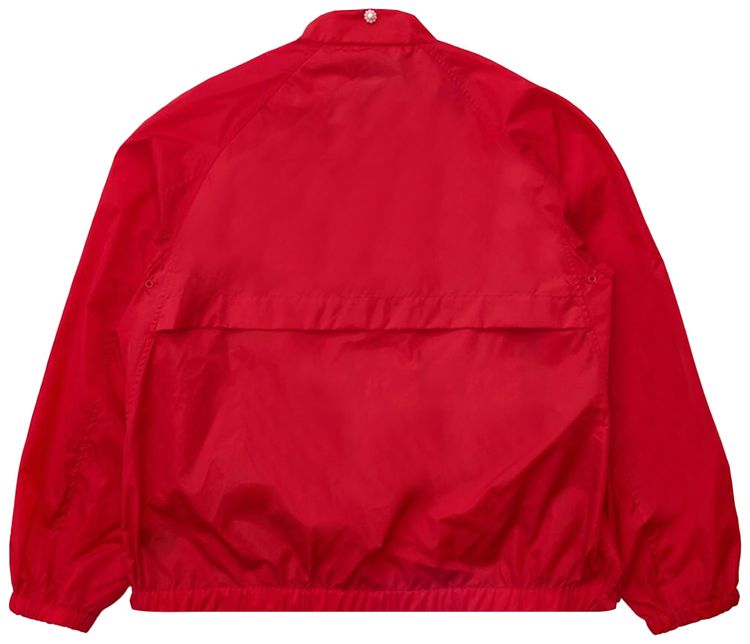Simone Rocha Embroidered Drawstring Detail Harrington Jacket Red