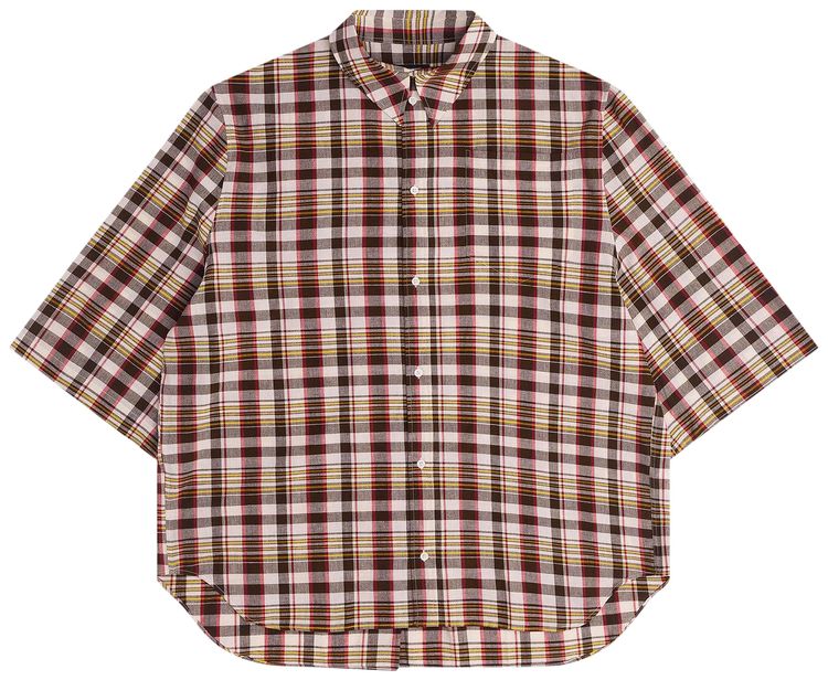 Willy Chavarria Hacienda Short Sleeve Shirt Brown