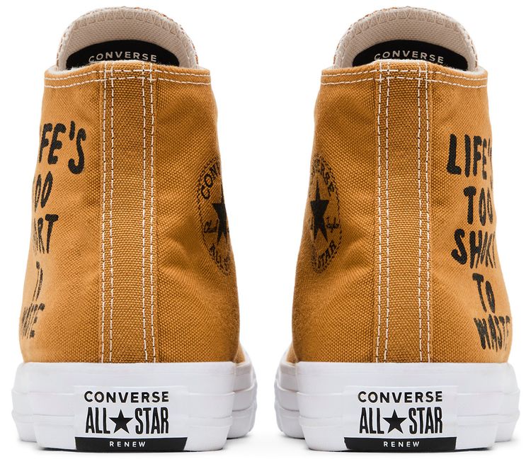 Converse Chuck Taylor All Star Hi Renew Lifes Too Short To Waste