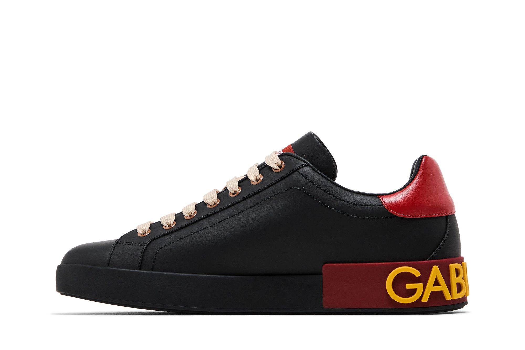 スニーカー DOLCE & GABBANA Men Sneakers Black CS1772AN237 8B969 Calfskin Portofino sneakers in Black for Men | Dolce&Gabbana® US