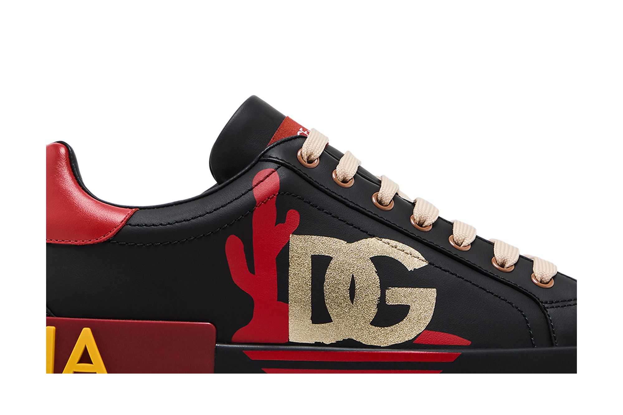 Buy Dolce & Gabbana Portofino Low 'Black Red Cactus