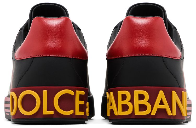 Dolce  Gabbana Portofino Low Black Red Cactus