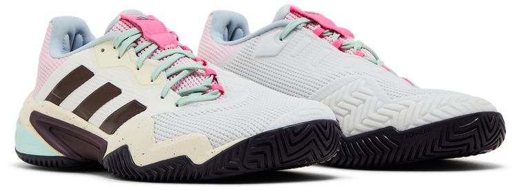 Adidas Barricade 13 Crystal White Semi Green Spark