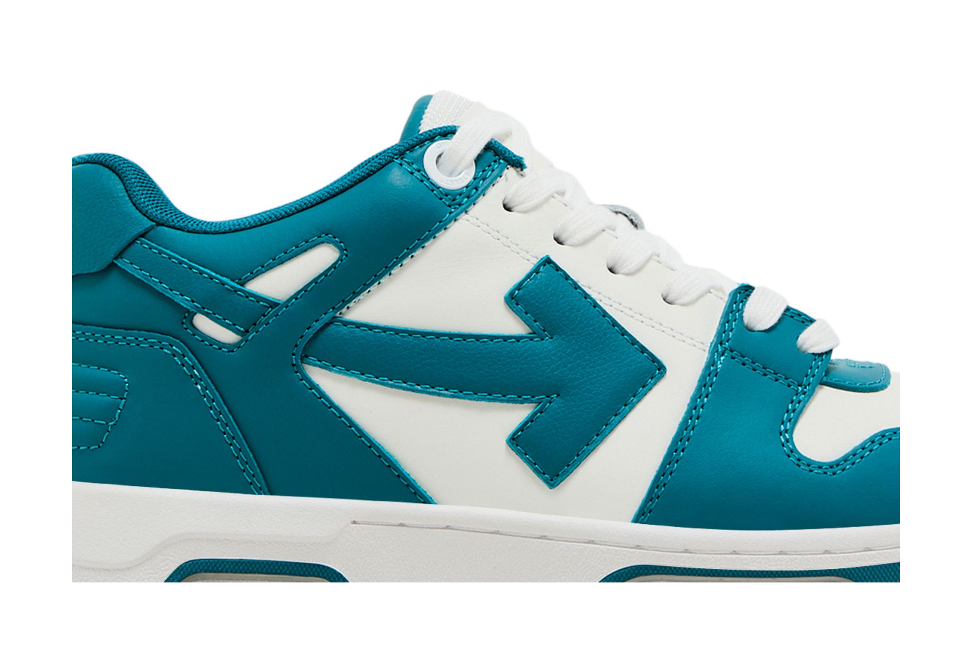 Buy Off-White Out of Office 'Teal Blue' - OMIA189S25LEA002 4801 | GOAT