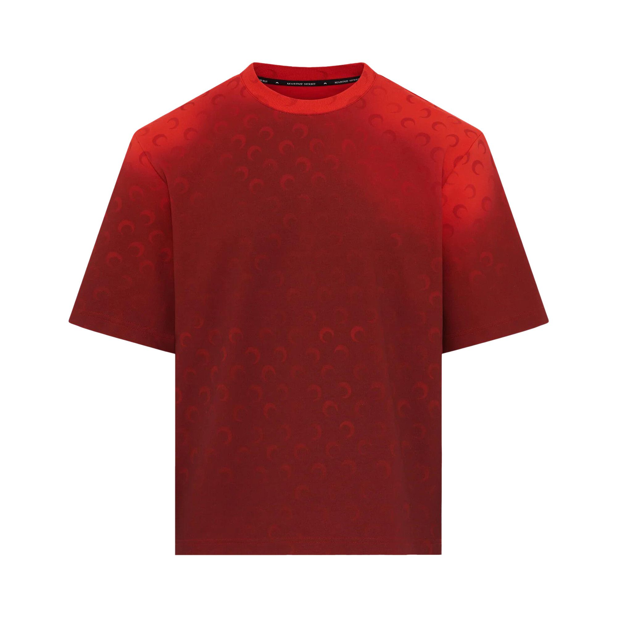 Buy Marine Serre Moon Faded Jersey Loose Fit T-Shirt 'Red