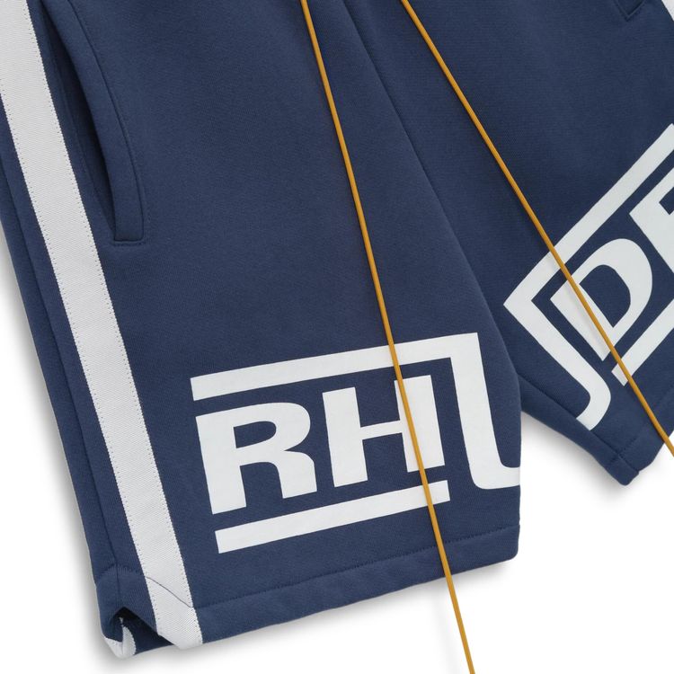 Rhude Campione Baggy Track Short BlueWhite