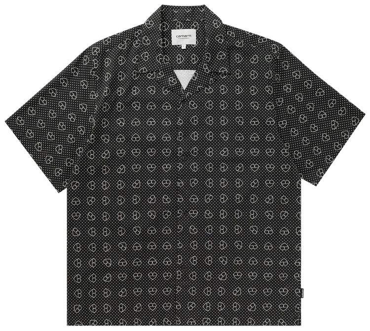 Carhartt WIP Short Sleeve Furoshiki Shirt Furoshiki PrintBlack