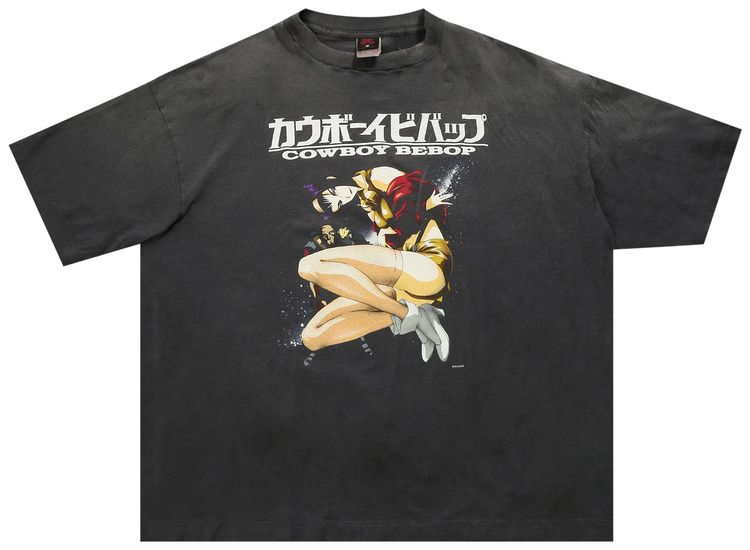 SAINT Mxxxxxx x Cowboy Bebop Short Sleeve Tee Black