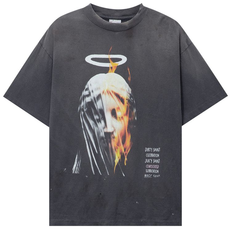 SAINT Mxxxxxx Devil Daddy Short Sleeves T Shirt Black
