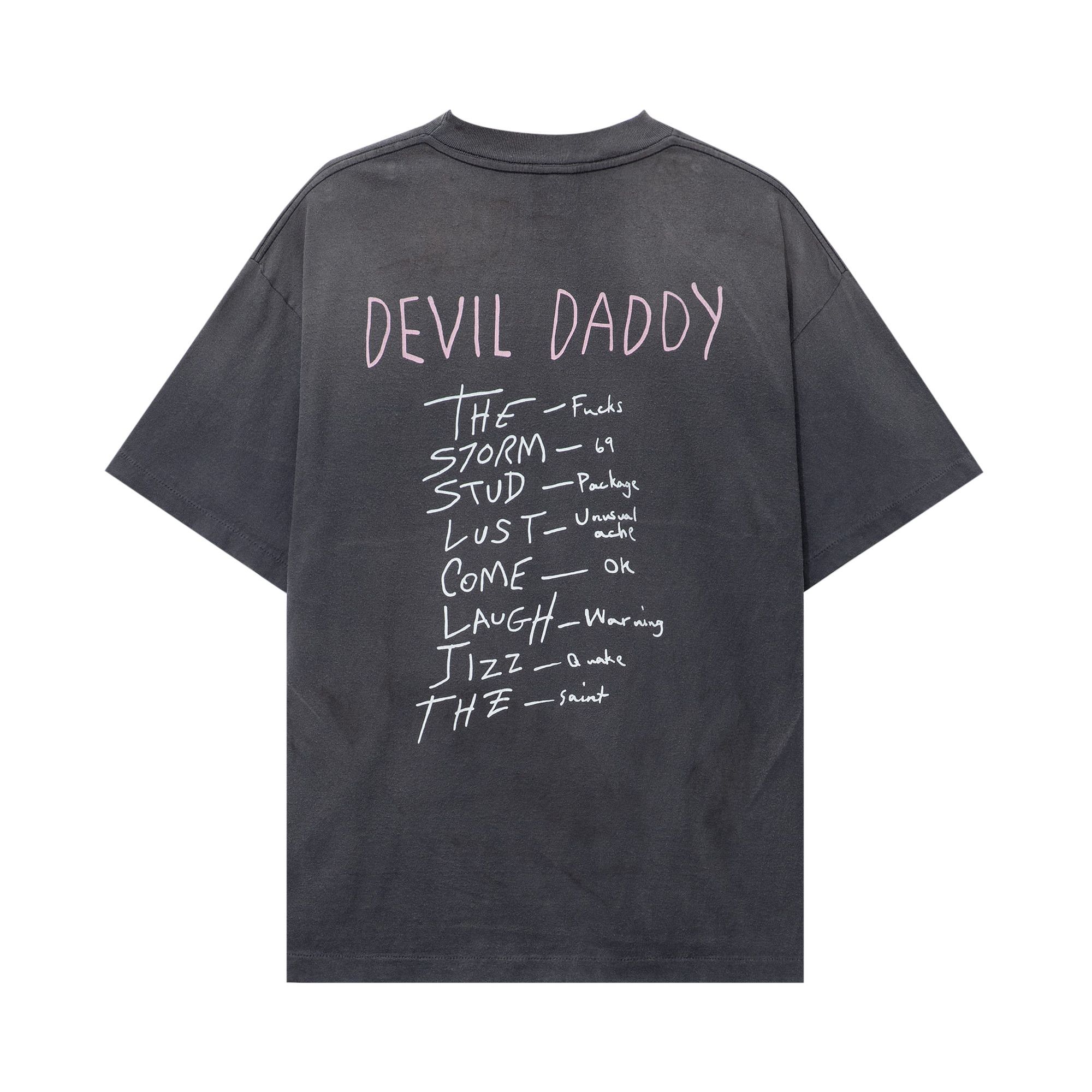すぐ届く●SAINT Mxxxxxx●DEVIL DADDY コットン 半袖 Tシャツ Buy SAINT Mxxxxxx Devil Daddy Short-Sleeves T-Shirt 'Black