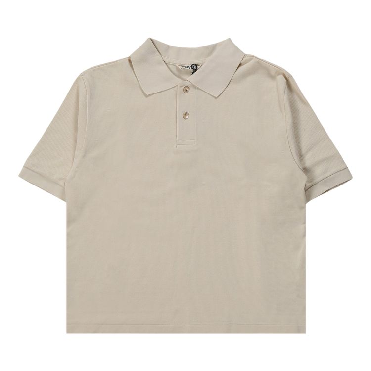 Auralee High Gauge Pique Polo Shirt Ivory