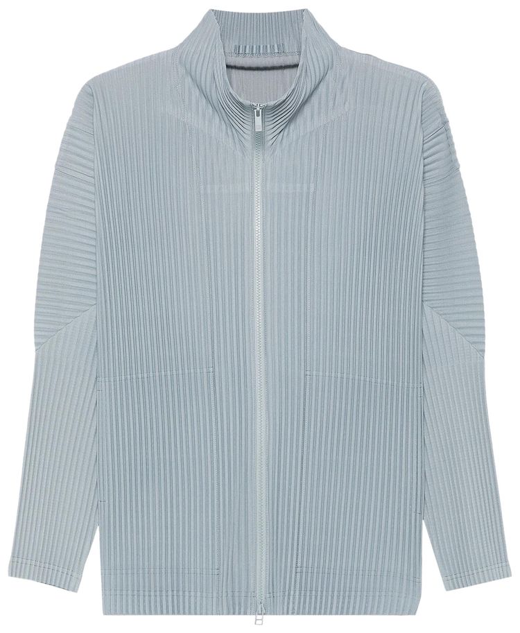 Homme Plisse Issey Miyake Color Pleats Blouson Grey Blue