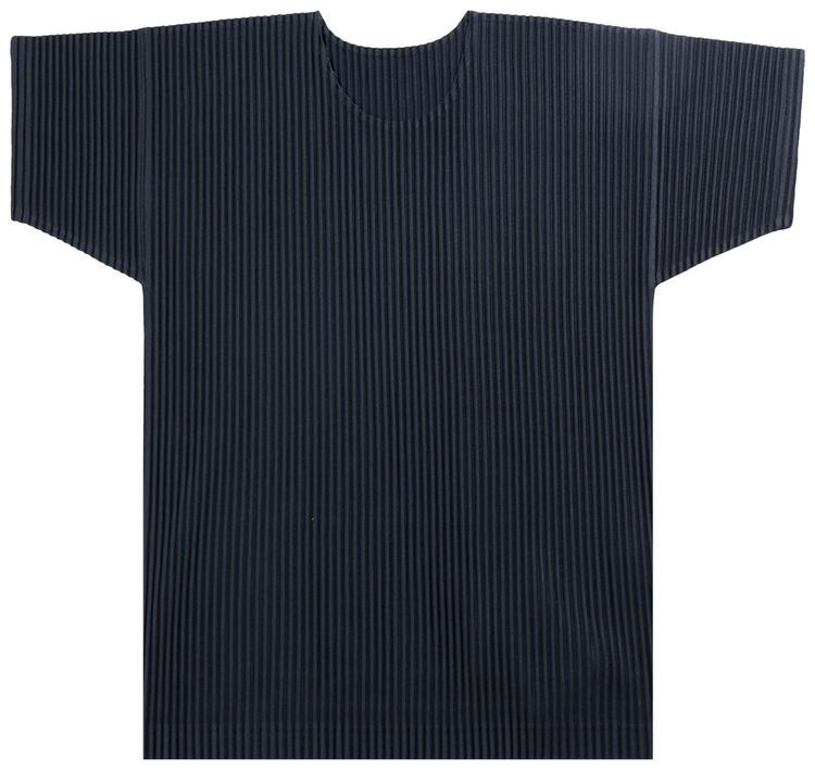 Homme Plisse Issey Miyake Basics T Shirt Navy