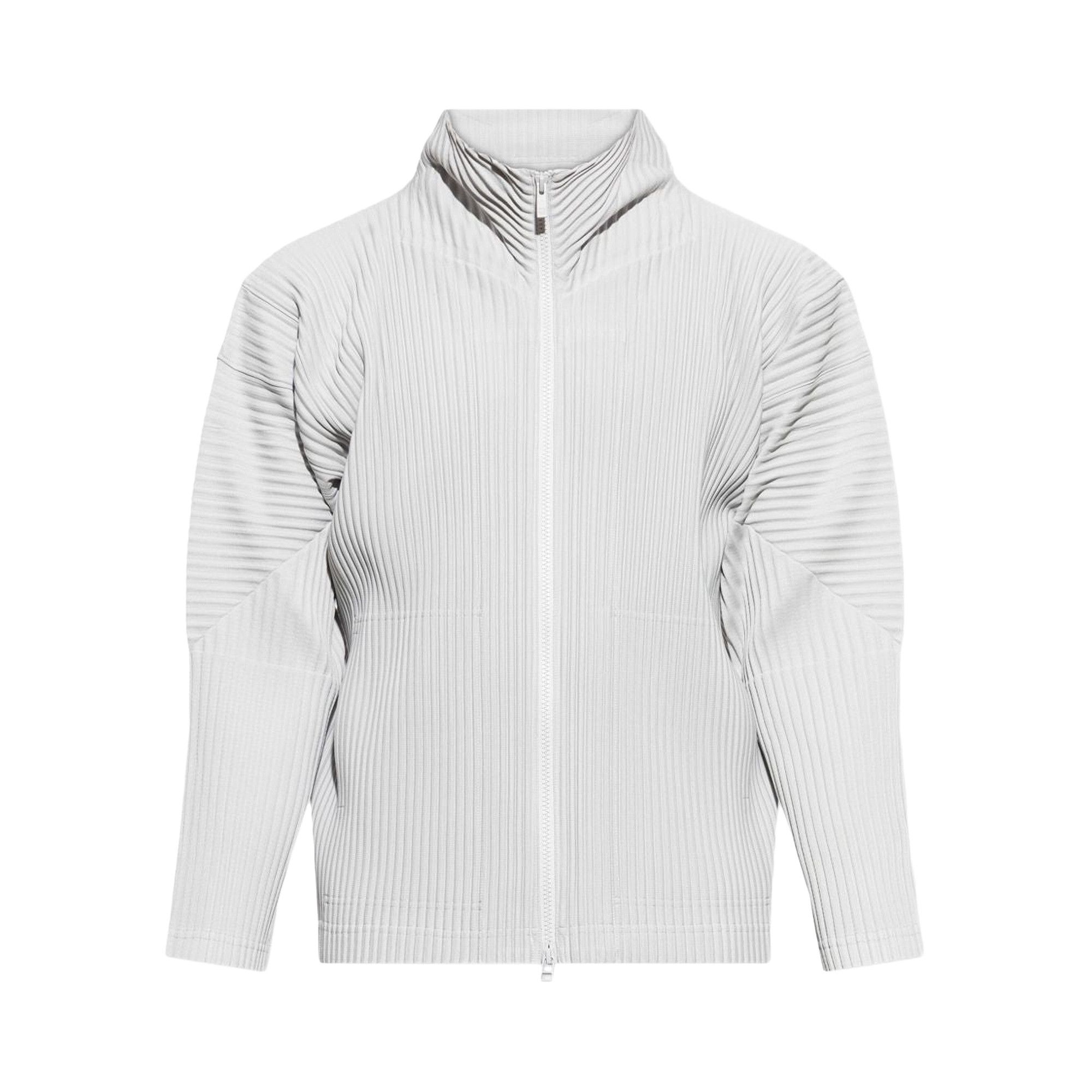 Buy Homme Plissé Issey Miyake Basics Zip-Up Cardigan 'Light