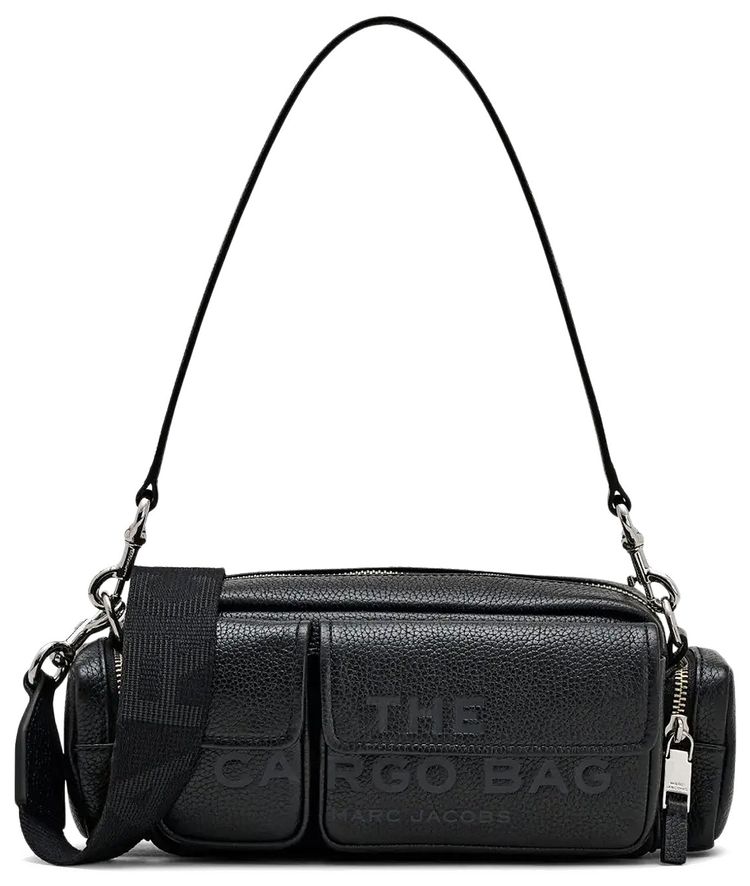 Marc Jacobs Leather Cargo Shoulder Bag Black