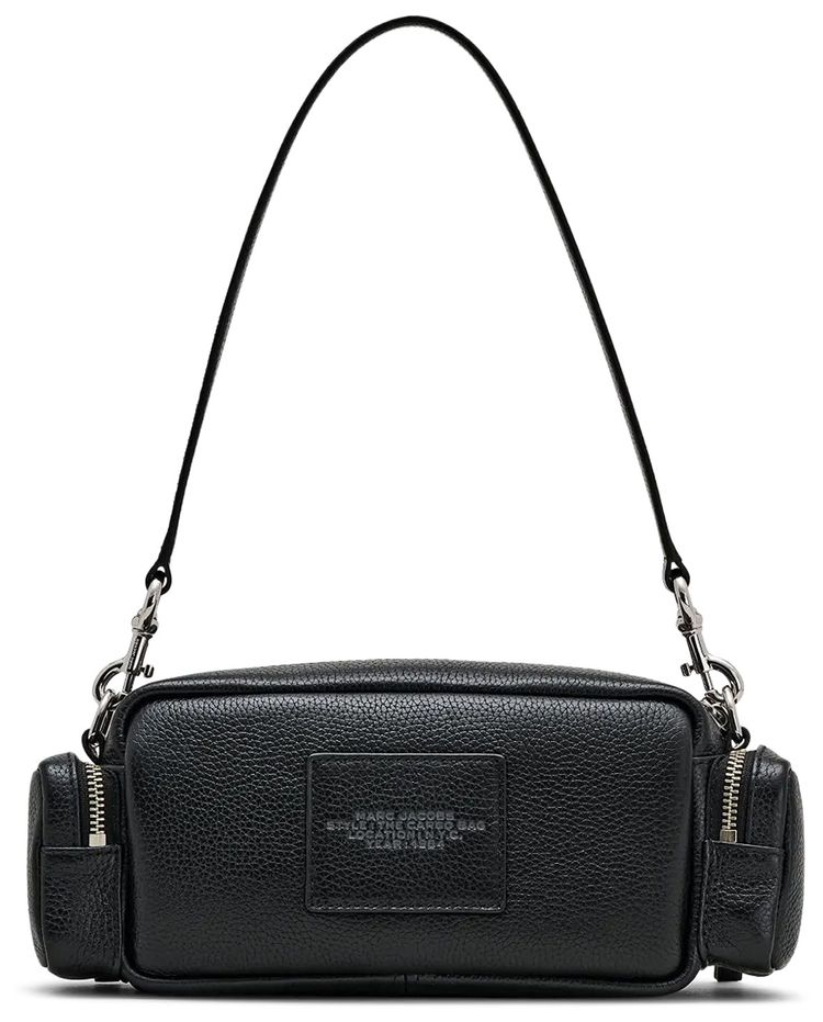 Marc Jacobs Leather Cargo Shoulder Bag Black