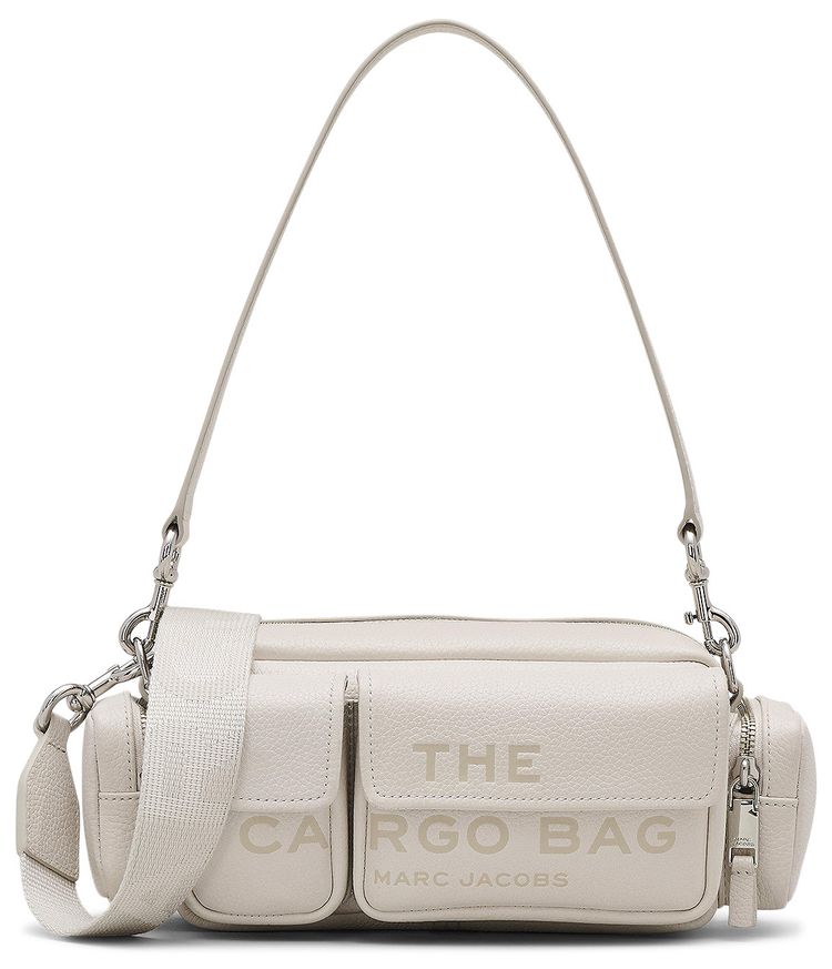Marc Jacobs Leather Cargo Shoulder Bag CottonSil