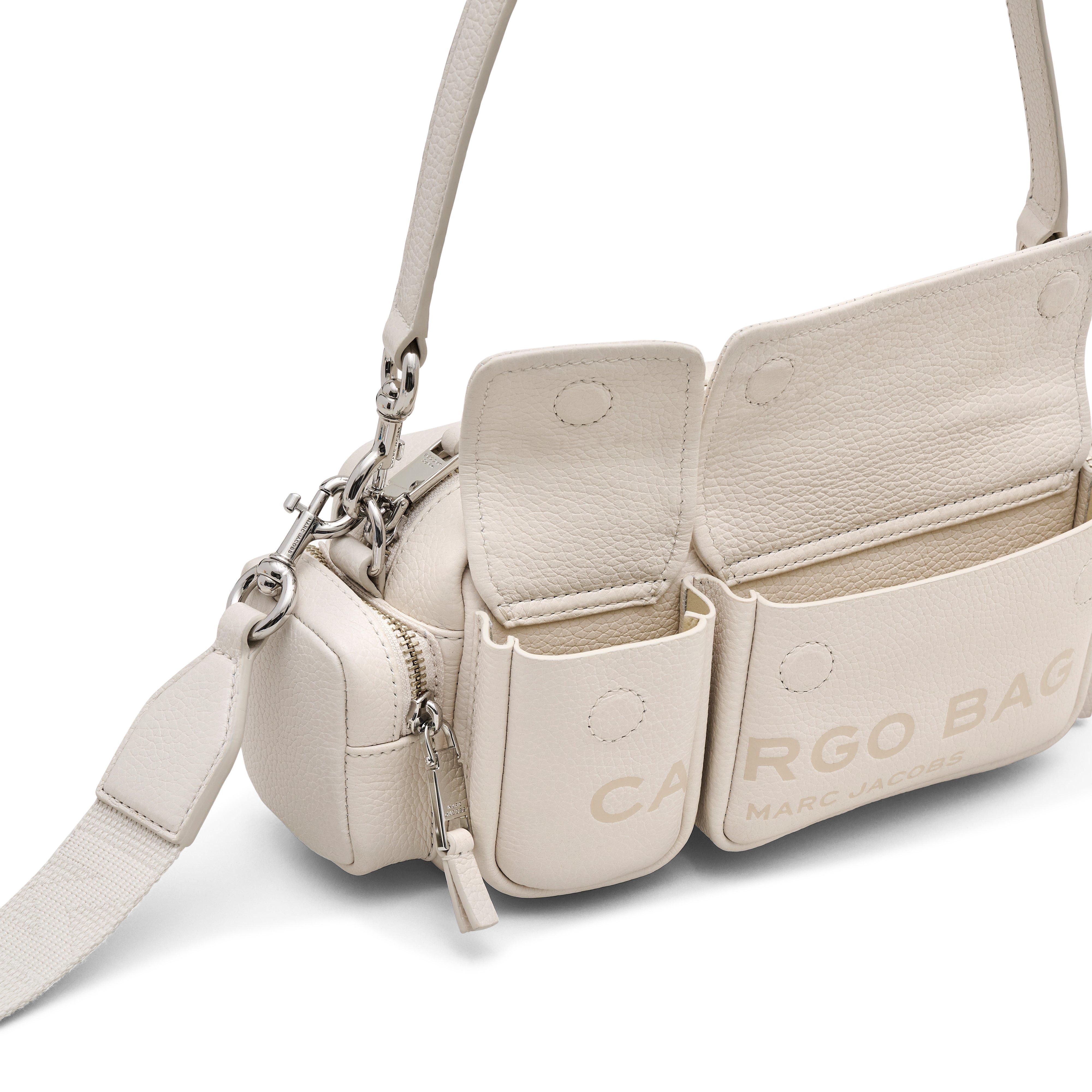 Buy Marc Jacobs Leather Cargo Shoulder Bag 'Cotton/Sil