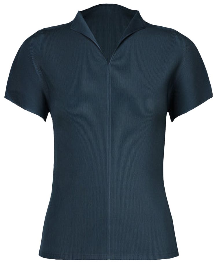 Pleats Please Issey Miyake Mist April Shirt Greyish Navy