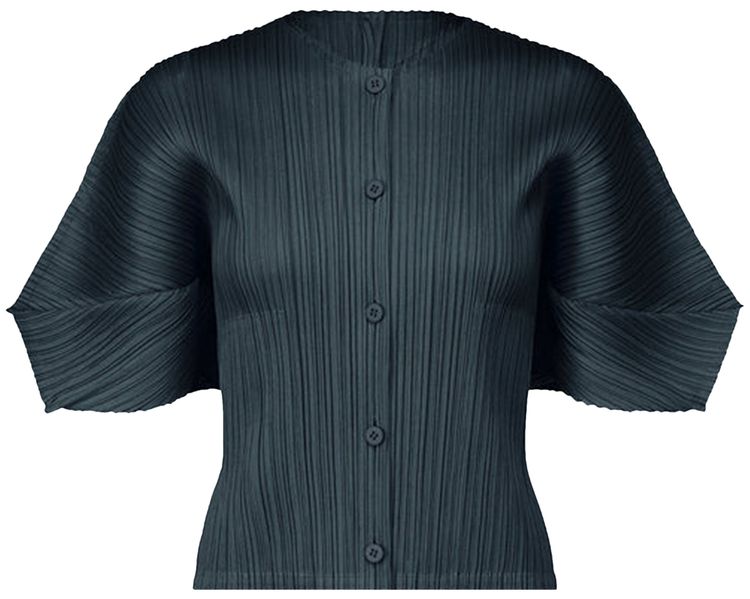 Pleats Please Issey Miyake April Shirt Aqua Blue