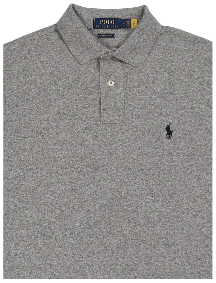 Polo Ralph Lauren Embroidered Logo Polo Shirt Canterbury Heather