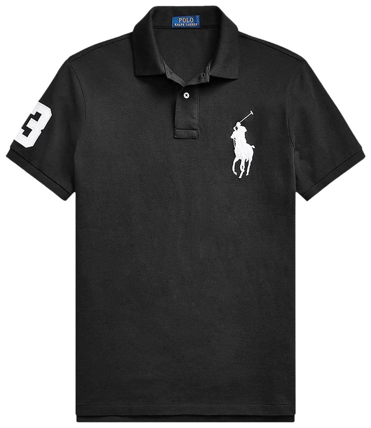 Polo Ralph Lauren Short Sleeve Big Pony Mesh Polo Shirt Polo Black